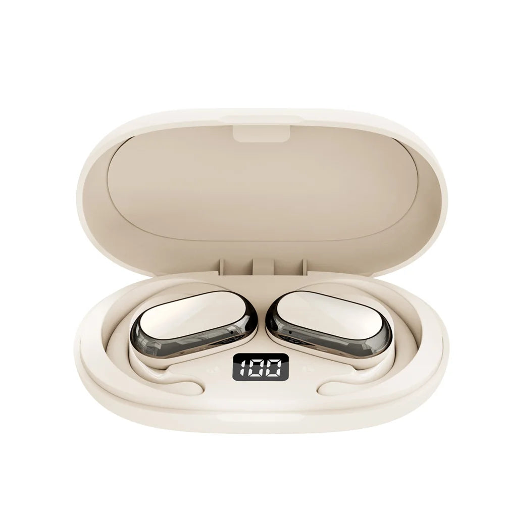 Open Ear Headphones Bluetooth 5 3 Wireless Earphones True Earbuds Zpaxo WHITE