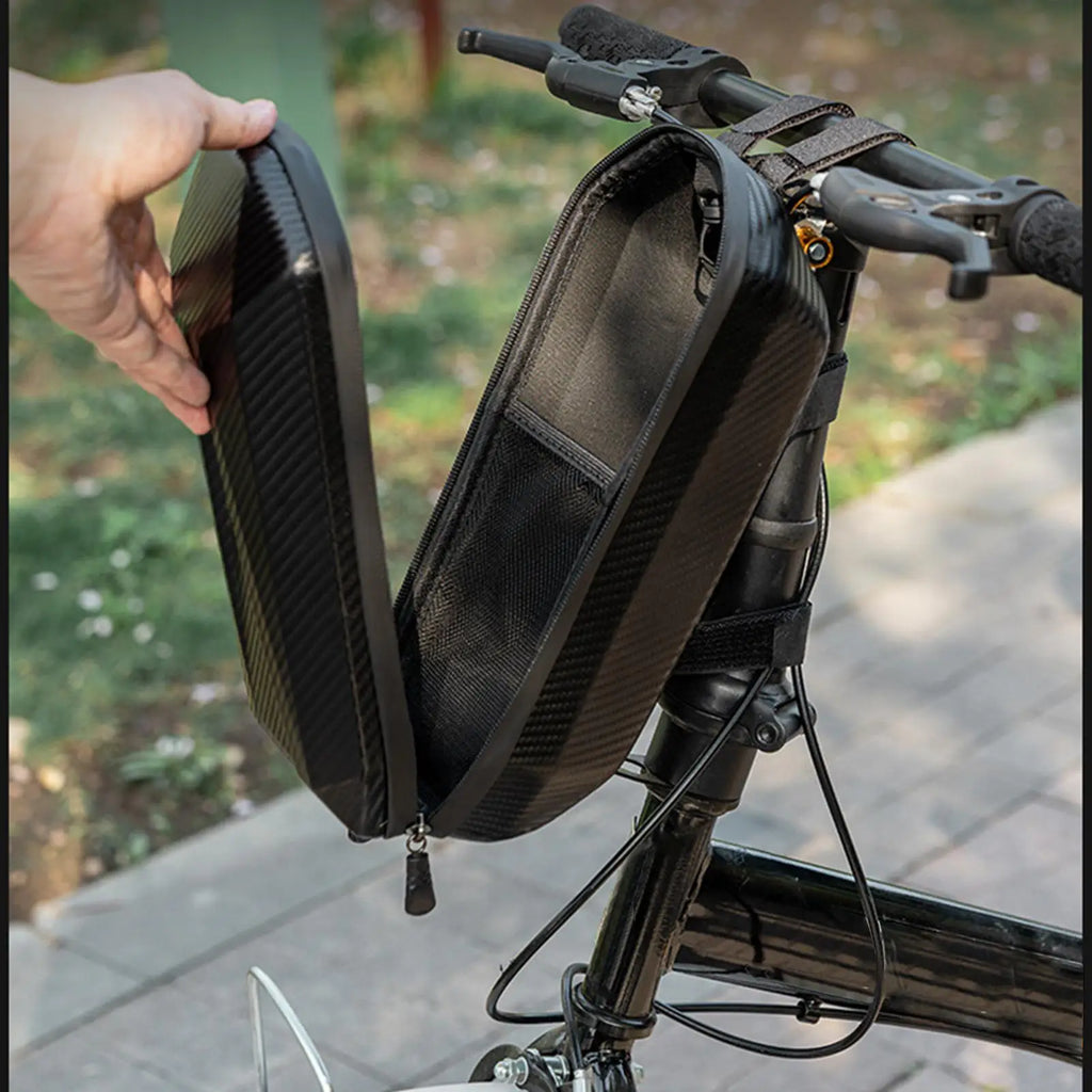 Electric Scooter Bag Cycling Handlebar Pouch Adjustable Electric Scooter Handlebar Bag 4L for Camping Mountain Urban Dirtbike Zpaxo