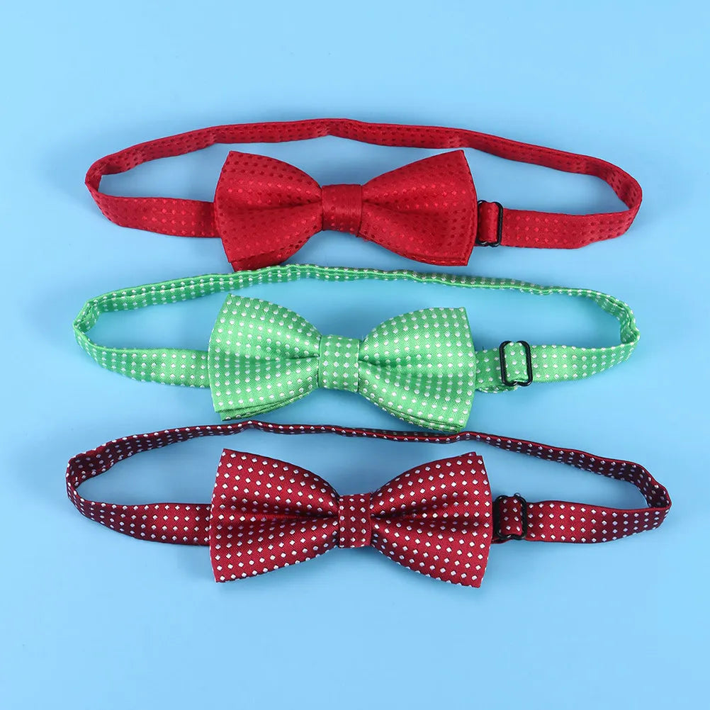 Pet Cat Bow Collar Accent Stylish Adjustable Polyester Tie Feline