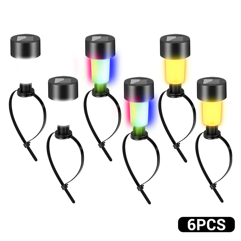 1- Solar Zip Tie Lights Outdoor Garden Decoration Waterproof Lanterns Zpaxo Mixed style