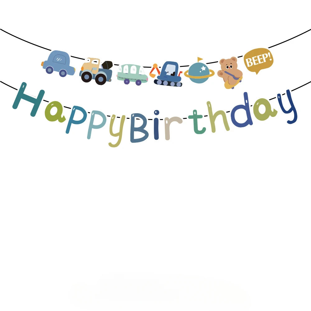 Colourful Banners Happy Birthday Letter Hanging Festive Decorations