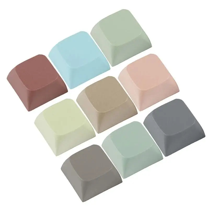 652F 10PCS Stylish Keycaps Set Thick PBT XDA2 Height 1U for Mechanical Keyboards Zpaxo