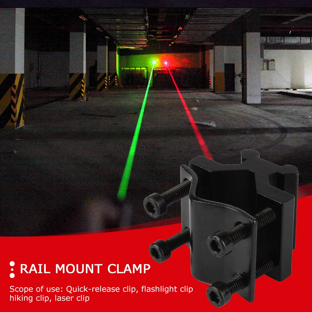 Multi-purpose Hunting Butterfly Clip Pipe Clamp Tactical Flashlight Bracket Flashlight Torch Clip Holder Hunting Accessories Zpaxo