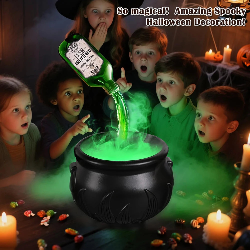 Halloween Decorations Indoor Witch Cauldron Black Plastic Bowl