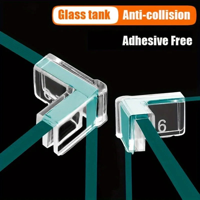 Transparent Silicone Fish Tank Corner Protectors Adhesive-free