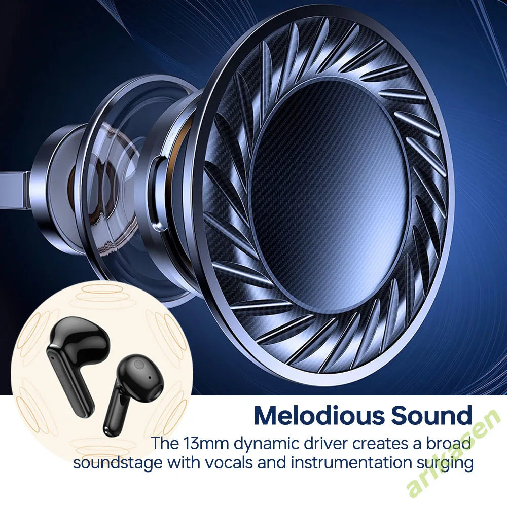 Bluetooth Earphones V5 3 Wireless Headsets TWS Noise Reduction