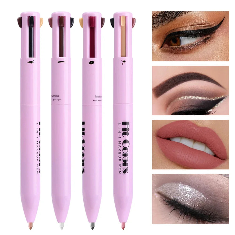 4-in-1 Multi-functional Lip Liner Eyeliner Eyebrow Highlighter Pencil