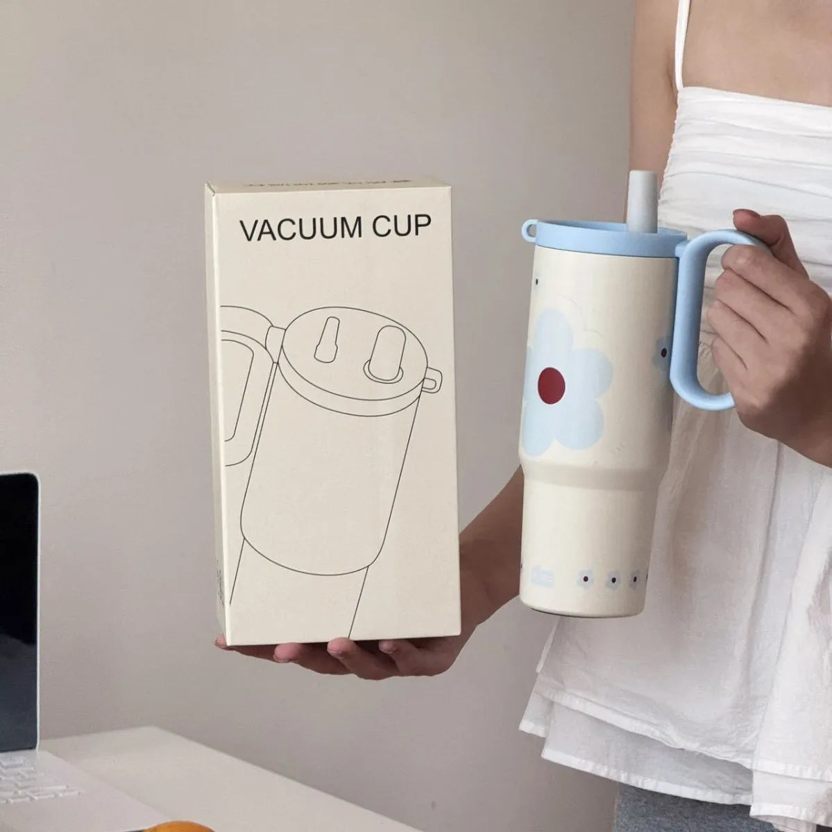 720ml 316 Stainless Steel Vacuum Tumbler | Hot & Cold Flask Vacuum Insulated Tumbler Zpaxo Blue 720ML