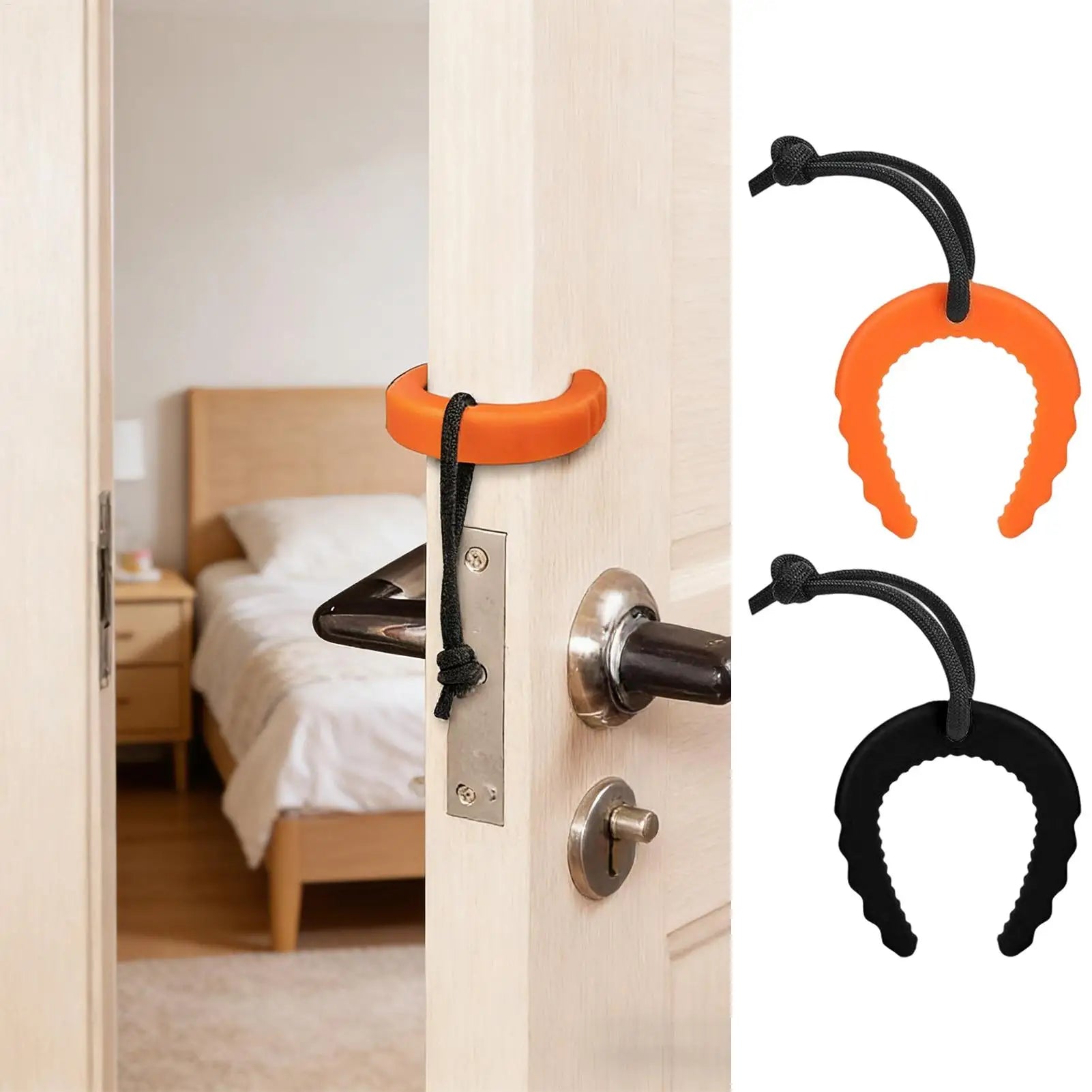Portable C Shape Door Stopper Wedge Guard Anti Pinch Clip Safety Lock