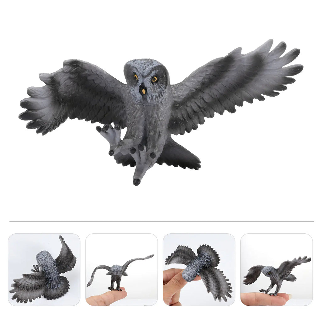 Realistic Simulation Owl Shaped Solid Plastic Home Decoration