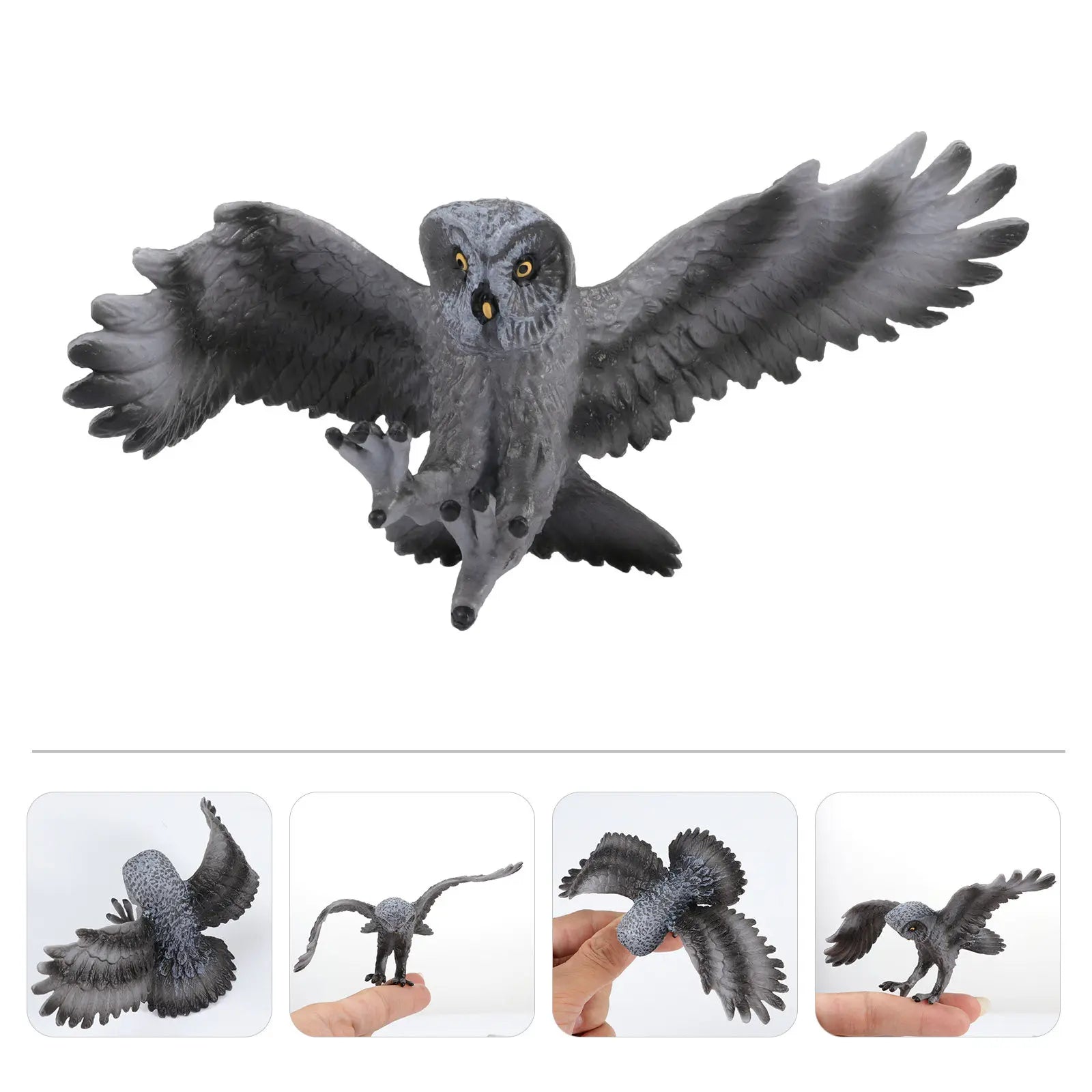 Realistic Simulation Owl Shaped Solid Plastic Home Decoration