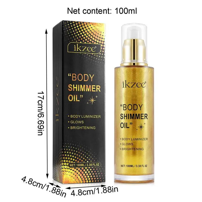 Body Shimmer Oil – Radiant Glow & Highlighter Lotion Body Shimmer Highlighter Zpaxo