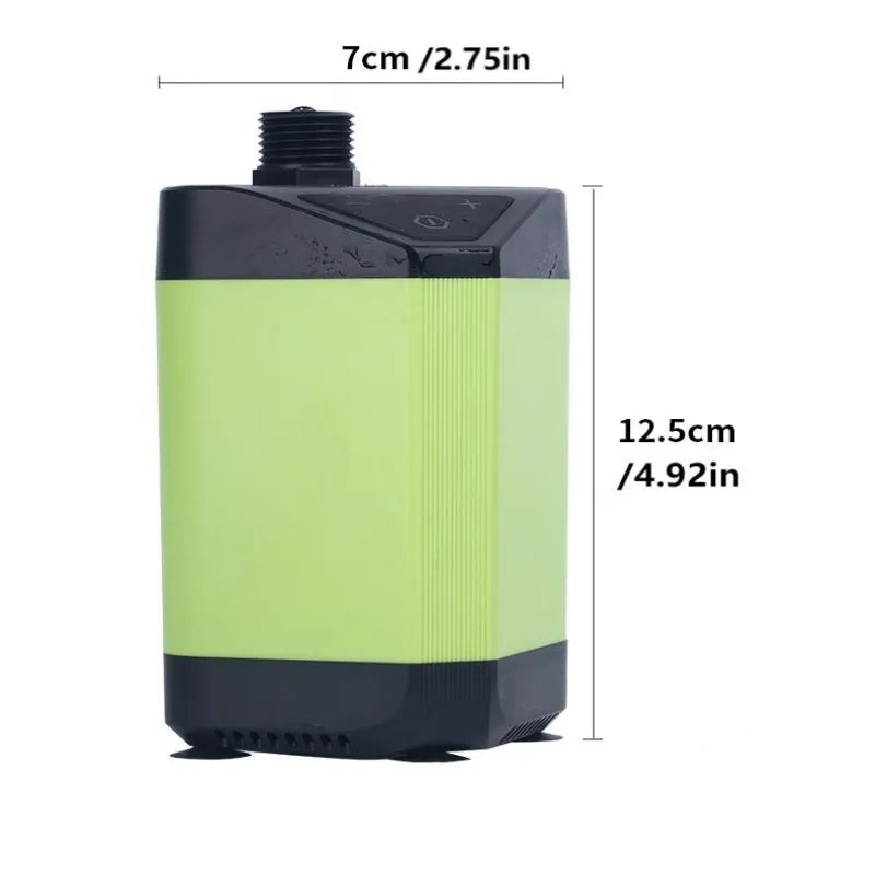 Portable Rechargeable Electric Shower Pump USB Powered Waterproof Zpaxo