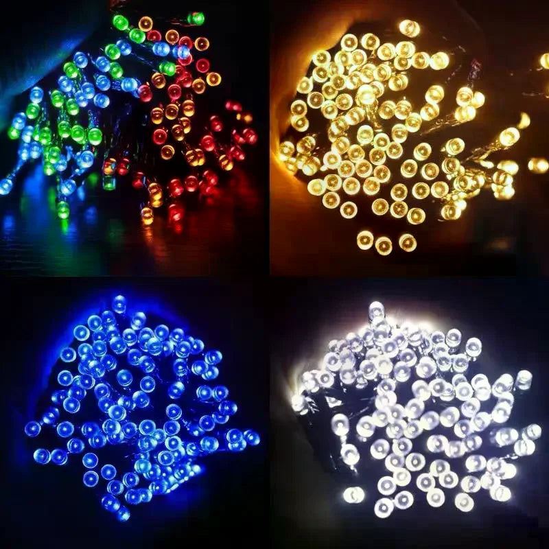 Outdoor 12M LED Solar 100 Christmas Lights Waterproof Party Fairy Zpaxo