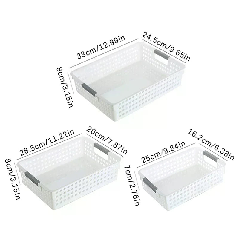 Cosmetics Desktop Minimalist Plastic Storage Basket And Household Hollow Out Storage Basket For Miscellaneous Toys Zpaxo