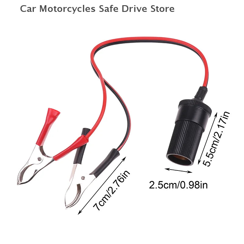 CMHigh-Power 12V Car Cigarette Lighter Socket Battery Alligator