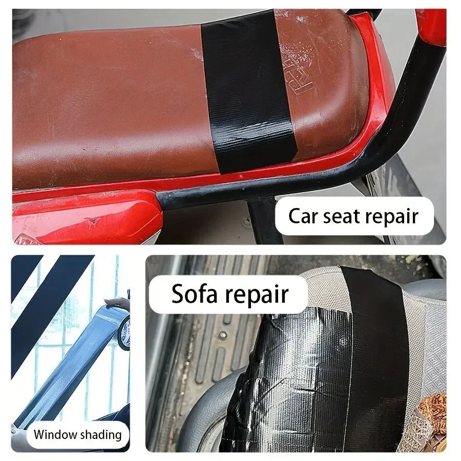 Black Fabric Repair Tape – Leather Seat, Sofa & Bike Cushion