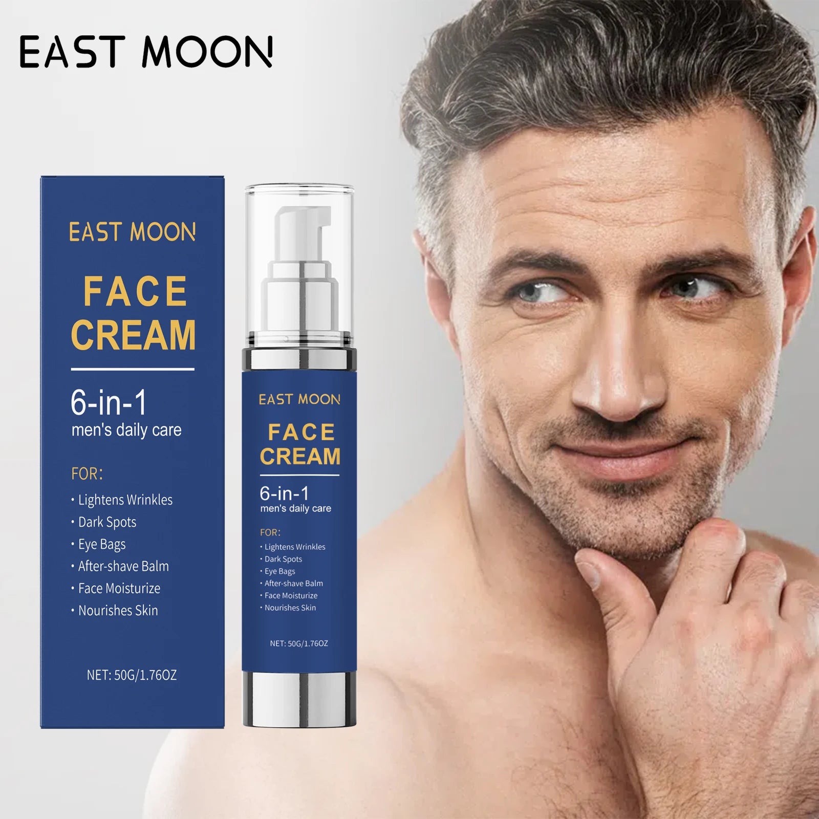 Men's Hydrating Face Moisturizer Deep Nourishing Cream Collagen Aloe Zpaxo