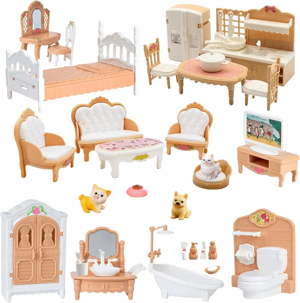 Dollhouse Furniture Miniature 1 12 Scale Dolls House Accessories Cat