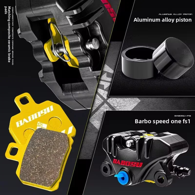 BABOSU FS-1 2-Piston CNC Brake Caliper for Electric Scooter
