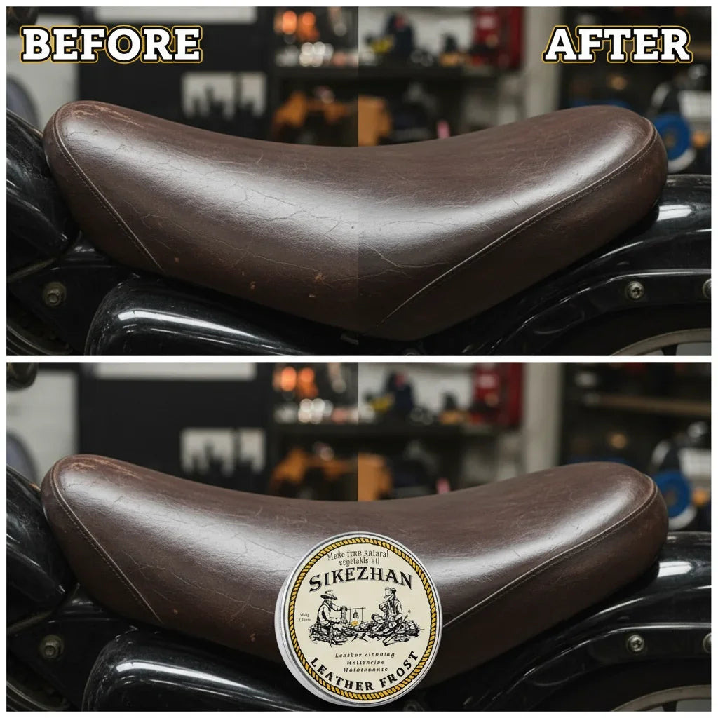 Leather Care Cream Refurbishment Polishing Paste Prevents Cracking Cleaner Moisturize for Car Bike Seats,Jackets,Bags,Boots Zpaxo