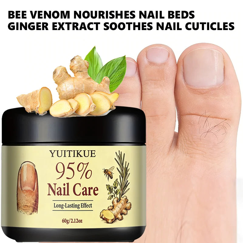 Bee Venom Nail Care Cream – Nourish Nail Beds & Cuticles 60g Nail Treatment Cream Zpaxo