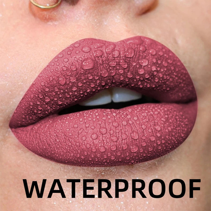 19 Colors Non-stick Cup Velvet Satin Gloss Lip Glaze Liquid Matte