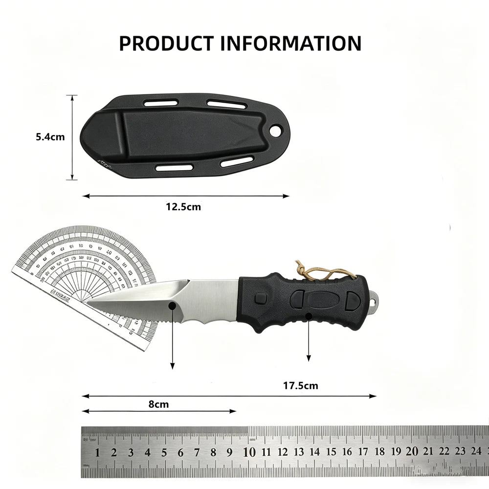 Stainless Steel Diving Knife – Spearfishing & Water Rescue Diving Knife Zpaxo