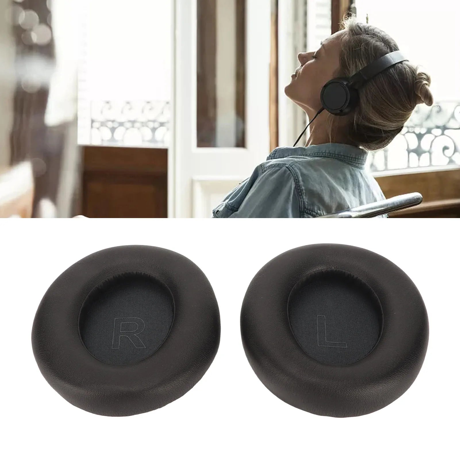 Headphone Ear Pads Protein Leather Replacement Headset Cushions Anker
