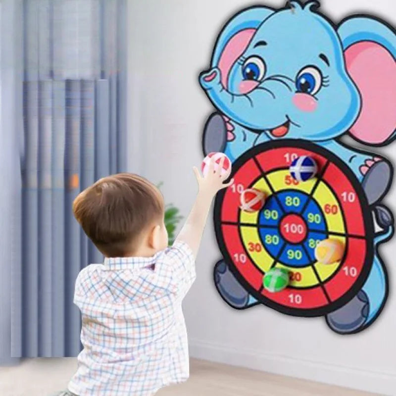 Sticky Ball Dart Board Target Sports Game Toys For Children Outdoor Party Toys Target Sticky Ball Throw Educational Board Games Zpaxo