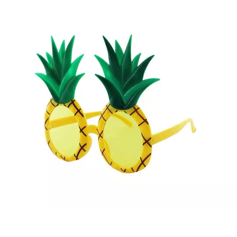 Hawaiian Plastic Glasses Flamingo Pineapple Sunglasses Summer Beach