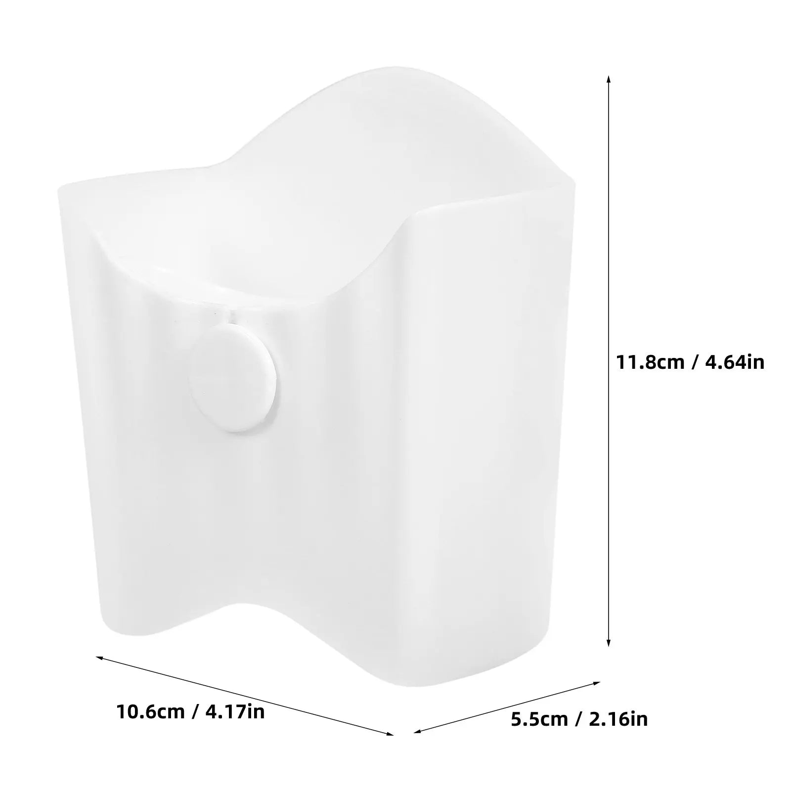 Reusable Snack Storage Box Multipurpose White Plastic Lightweight