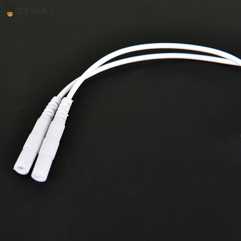 Ear Soothing Comfort Clip Tens Electrode Lead Wire Connecting Cable Zpaxo