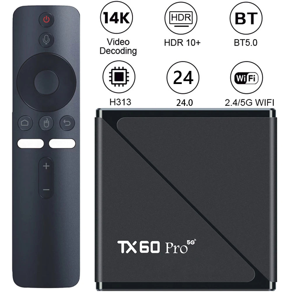 Android 10 Smart TV Box 14K Dual Wifi Media Player