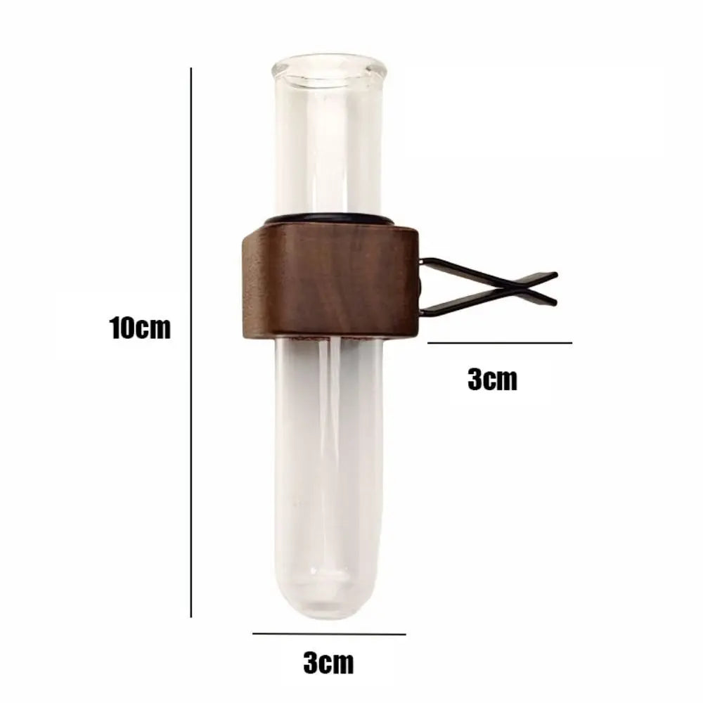 Secure Mini Car Flower Vase Clip Creative Elegant Vent Walnut Glass Zpaxo