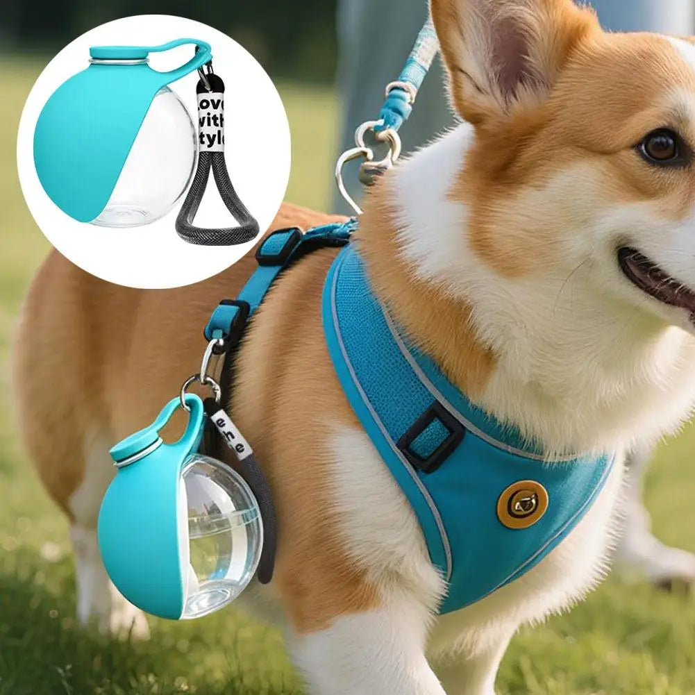 Silicone Dog Bowl Leak-proof 2-in-1 Portable Dog Water Bottle for Outdoor Activities Like Walking Compact Travel Pet Feeding Zpaxo