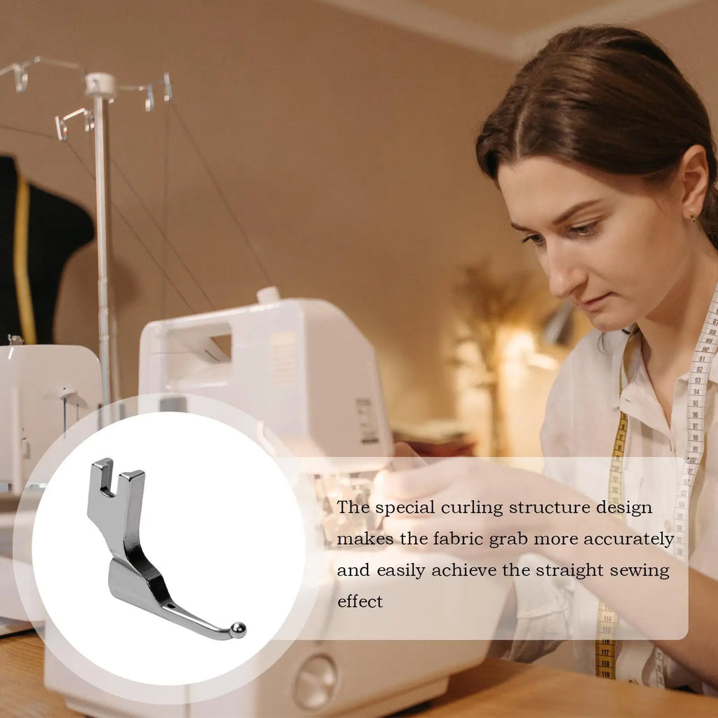 Sewing Machine Foot Attachment No-Bead-Tapping Design Anti-Curl Technology Bead Sequin Special Presser Foot for Embroidered Zpaxo