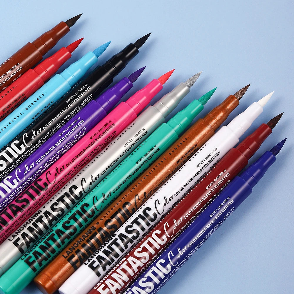 Matte Pink Eyeliner Pencil Easy-to-pigment Fantastic Liquid Pen Zpaxo