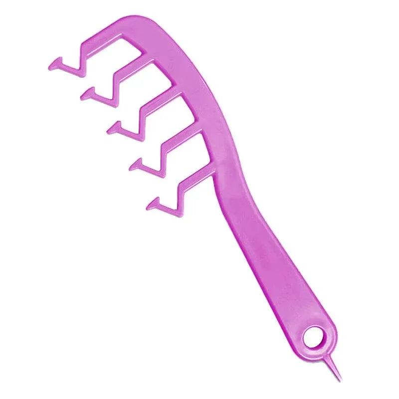 Wood Comb Professional Healthy Paddle Cushion Hair Loss Massage Brush Hairbrush Comb Scalp Hair Care Healthy bamboo comb Zpaxo Purple