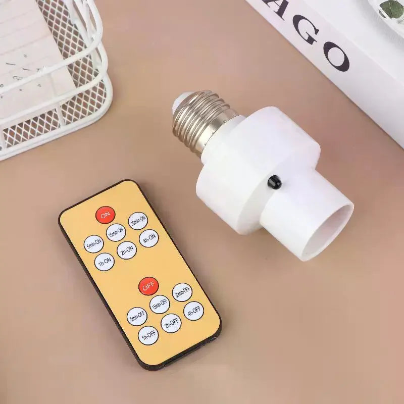 110V 220V E27 60W Wireless Remote Control Smart Timer Switch Lamp Zpaxo
