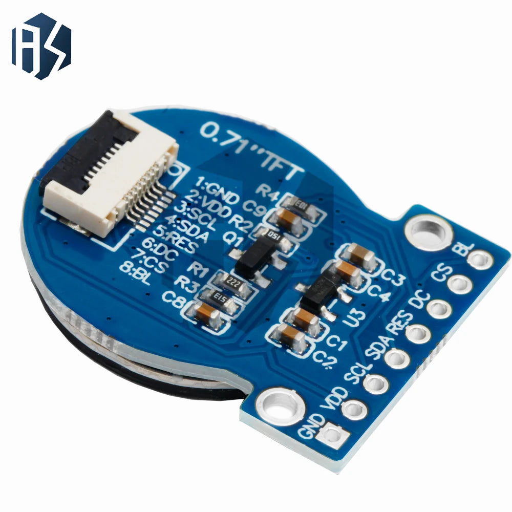 TFT Display LCD Module Round RGB 160 GC9A01 Driver 8PIN SPI Interface Zpaxo