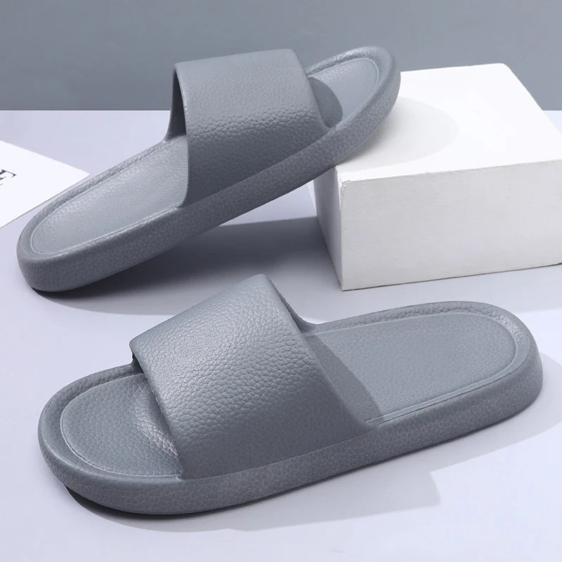 Fashion Men's Summer Ligtweight EVA Indoor Home Sandals Slippers Zpaxo GRAY 40-41
