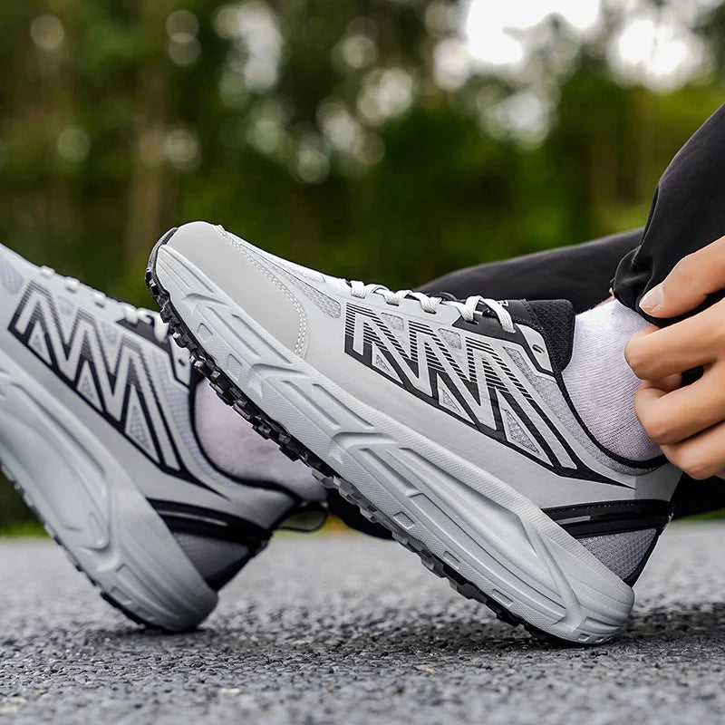 Men's Casual Sneakers Luxury Trainer Shoes Breathable Race Running