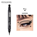Waterproof Double-headed Eyeliner Including Star Love Moon Pattern Zpaxo 12