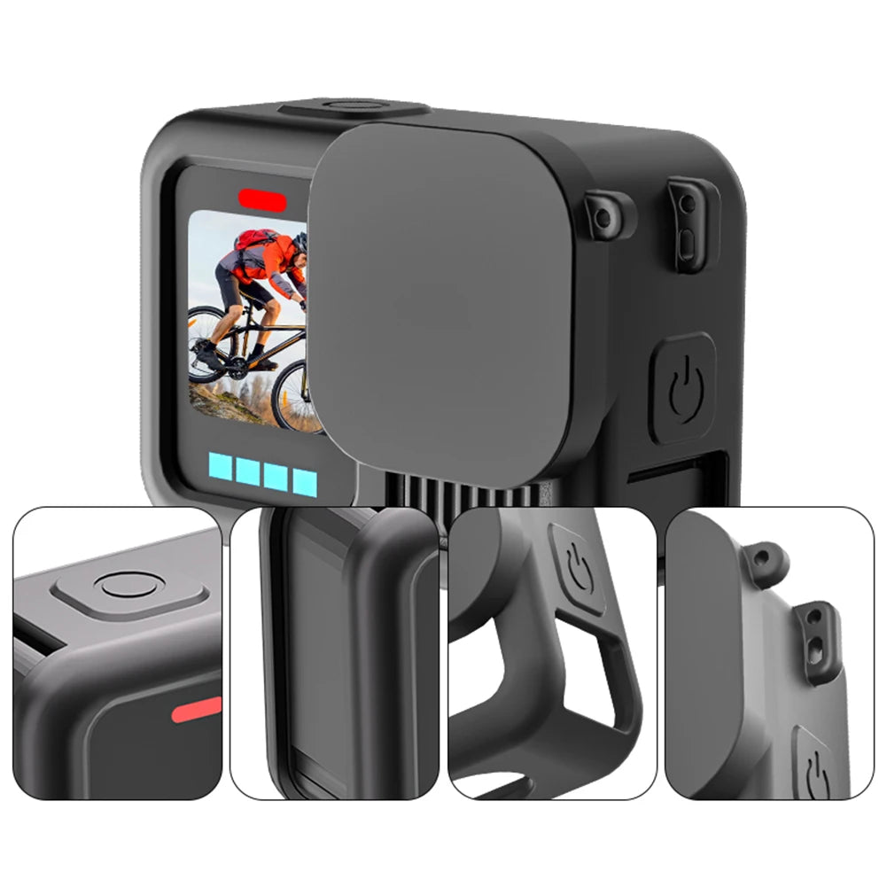 Silicone Case Lens Cover Lanyard Protective Housing Camera Protector