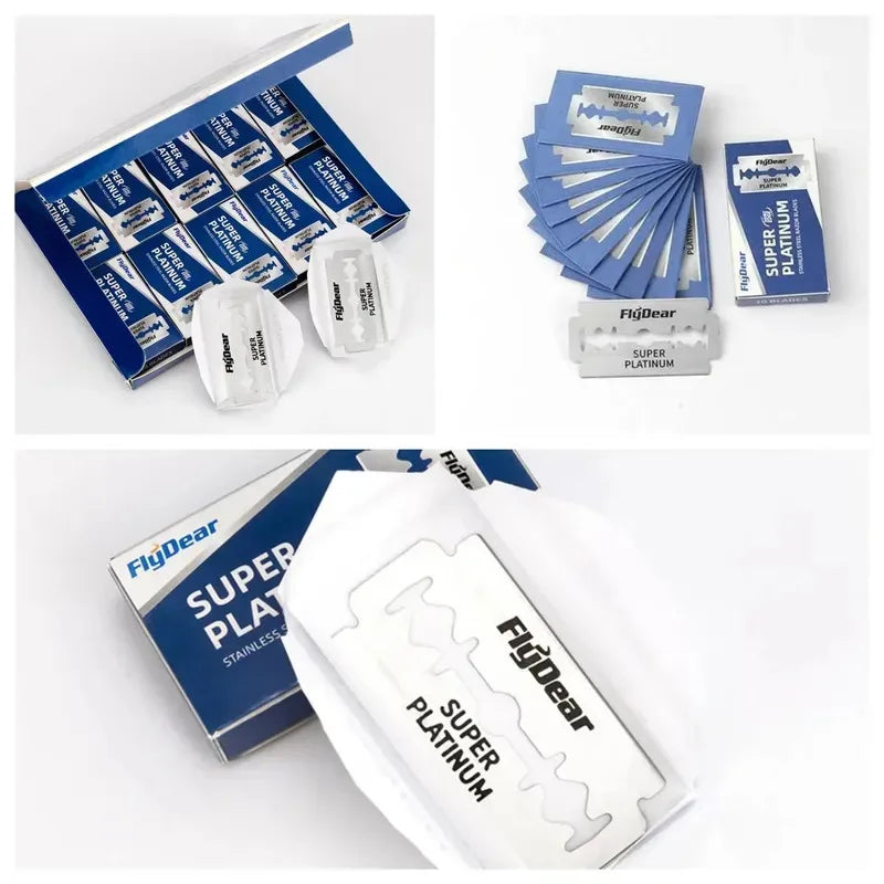 Double-Sided Stainless Steel Razor Blades – 10/40/80 Pack