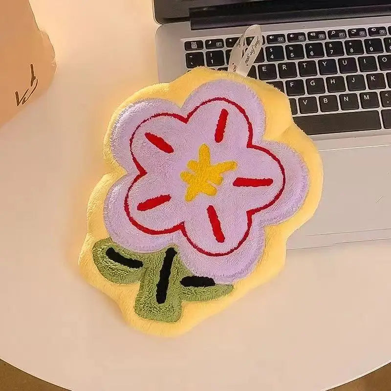 2026 Coral Velvet Flower Flower Towel Hanging Type Absorbent Quick Drying Suitable for Hanging Household, Kitchen Small Towels Zpaxo Purple flower