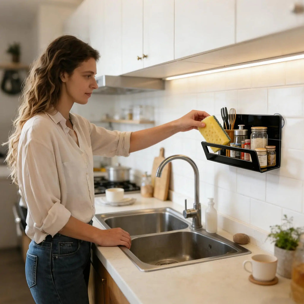 Sink Sponge Holder Quick-draining Space-saving Kitchen Drainage Stand