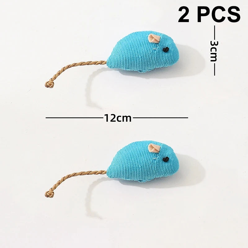 Interactive Plush Rat Cat Toys Durable Linen Perfect Pet Safe Indoor Zpaxo A5