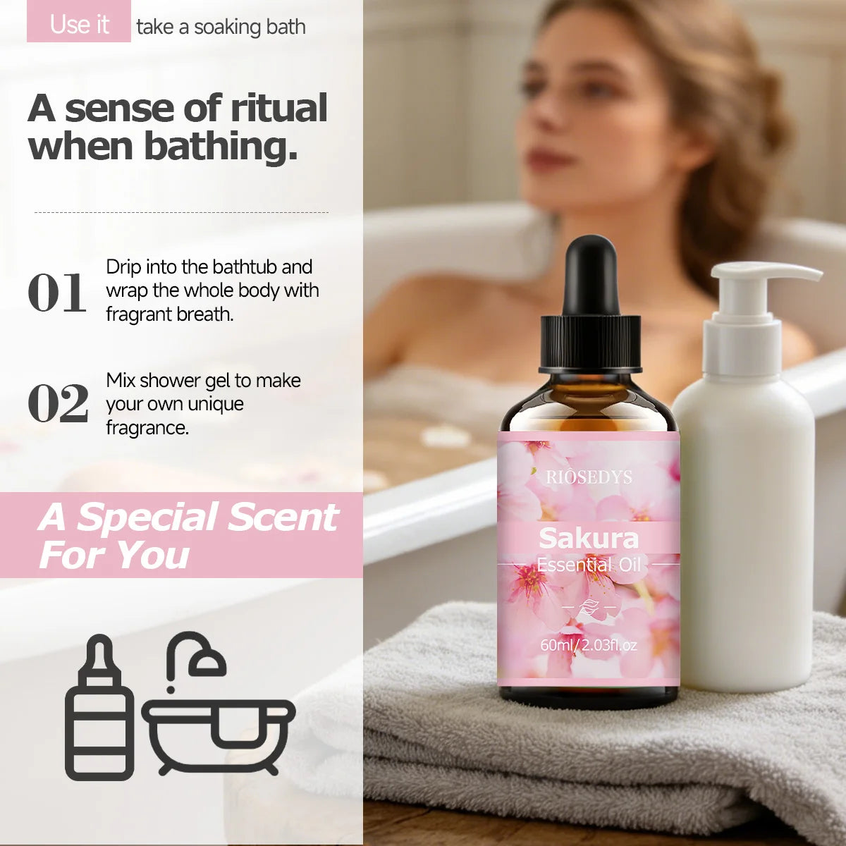 SAKURA ESSENTIAL OIL Has Deep Nourishing Moisturizing Effects Making Zpaxo